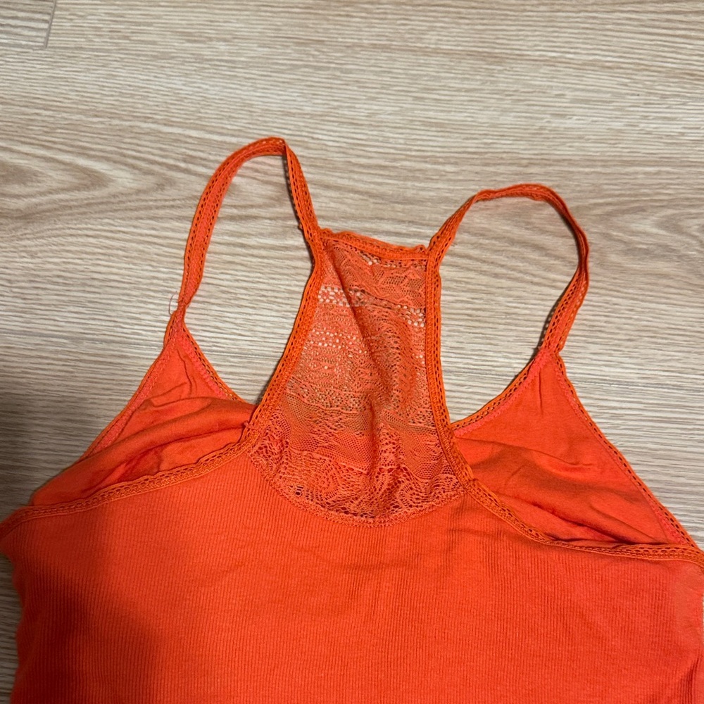 Aeropostale Orange Lace-Back Tank Top - Picture 5 of 6